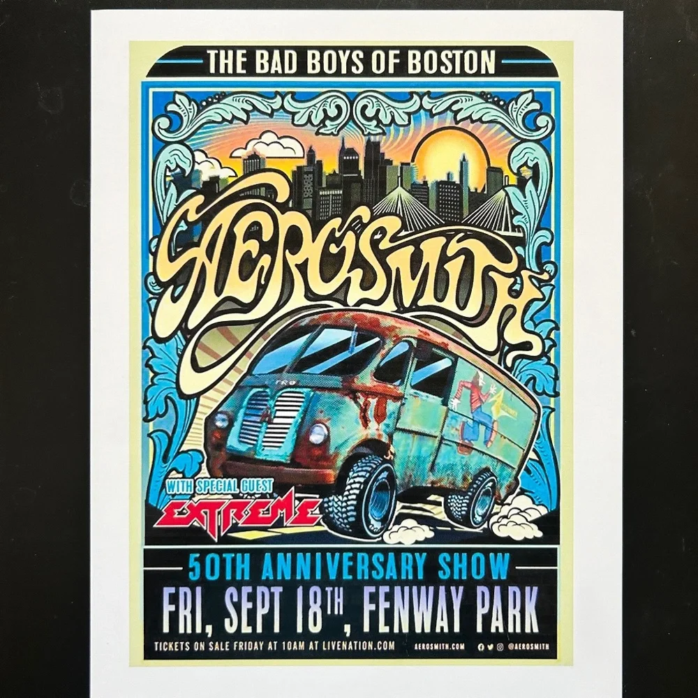 Retro Concert Print Unframed 8.5X11